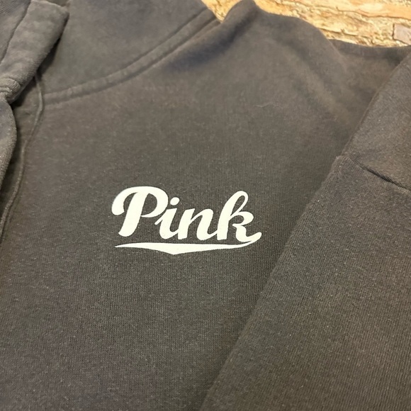PINK 1/4 Button-up Sweatshirt - Picture 4 of 8